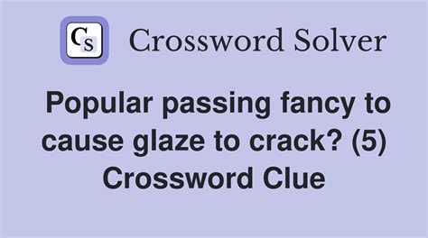 passing fancy crossword